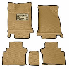 Автомобильные коврики (автоковрики) с 3D бортами ЭВА / EVA / ЕВА для Moskvich 3e / Москвич 3е / 2022 - н. в. + подпятник АвтоЕва.рф