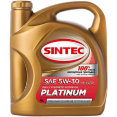 Синтетическое моторное масло SINTEC Platinum 5W-30 SL/Cf, 4 л, 1 шт.