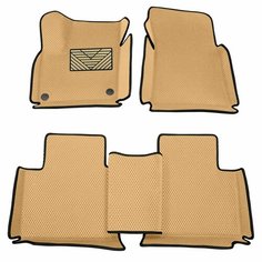 Автомобильные коврики ЭВА (EVA) для Geely Monjaro / Джили Монджаро с 3D бортами 2021 - н. в. + подпятник АвтоЕва.рф