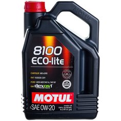 Синтетическое моторное масло Motul 8100 Eco-lite 0W20, 4 л, 1 шт.