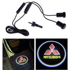 Проектор логотипа "MITSUBISHI" 12в в двери, комплект AES