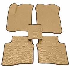 Автомобильные коврики ЭВА (EVA) для Omoda S5 / Омода S5 2022 - н. в. + 2 логотипа АвтоЕва.рф