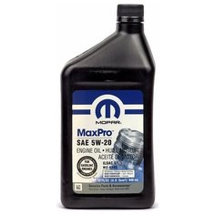 Синтетическое моторное масло Mopar MaxPro SAE 5W-20, 0.946 л, 1 шт.