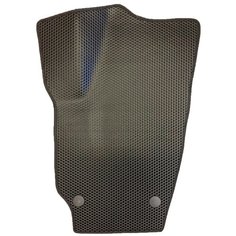 Коврик ЕВА для Skoda Fabia 2 (2007-2014) водительский / Шкода Фабия 2 / Черные соты / Черный кант Evaformat