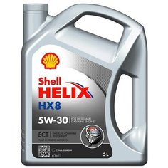 Синтетическое моторное масло SHELL Helix HX8 ECT 5W-30, 5 л, 1 шт.