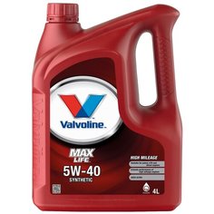 Синтетическое моторное масло VALVOLINE MaxLife Synthetic 5W-40, 4 л, 1 шт.