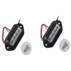 Подсветка госномера 6 led для грузовика , прицепа или легкового авто 12-24V 2шт. Нет бренда