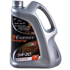 Полусинтетическое моторное масло G-Energy Synthetic Active 5W-30, 5 л, 1 шт.