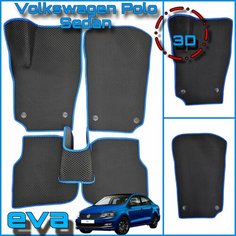 ЭВА(ЕВА) EVA коврики для Фольксваген Поло 5/Volkswagen Polo V 2009-2020г PRO Kovrik