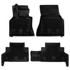 Коврики для BMW X6 II (F16) (2014-2019) Premium ("EVA 3D") в cалон Delform