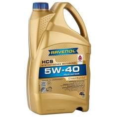 Синтетическое моторное масло RAVENOL HCS SAE 5W-40, 4 л, 1 шт.