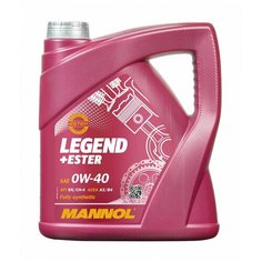 Синтетическое моторное масло Mannol Legend+Ester 0W-40, 4 л, 1 шт.