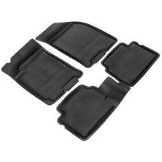 Резиновые коврики с высоким бортом для Chevrolet Lacetti (2004-) / Daewoo Gentra (2013-), с перемычкой, 4 шт. Atoll Group