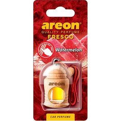 Дезодорант - освежитель воздуха AREON FRESCO Watermelon(Арбуз). Подвесная конструкция из натурального дерева с ароматной ёмкостью