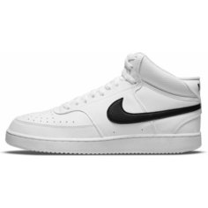 Кеды NIKE Court Vision Mid Next Nature, полнота F (EU)/ на среднюю стопу, размер 6 US, White/White/Black