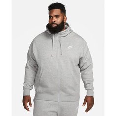 Толстовка спортивная NIKE NSW CLUB FLEECE HOODIE, размер L, , серый