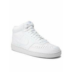 Кеды NIKE Court Vision Mid Next Nature, полнота F (EU)/ на среднюю стопу, размер 11.5 US, White/White/White