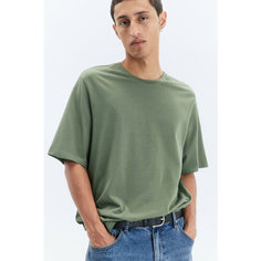 Футболка Befree Casual, размер XL, хаки/оливковый