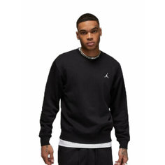 Свитшот NIKE Толстовка Jordan Essentials Fleece Crew, размер L, , чeрный