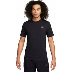Футболка NIKE M NSW CLUB DT TEE, размер XL, черный