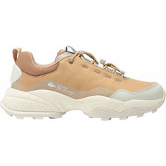 Кроссовки LACOSTE L-GUARD BRKR CT, полнота F (EU)/ на среднюю стопу, размер 8,5 UK, коричневый/белый