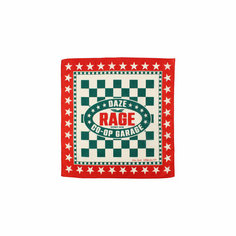 Платок Daze,60х60 см, синий, зеленый, красный, бежевый