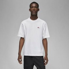 Футболка NIKE M J BRAND SNKR PTCH SS CREW, размер S, белый