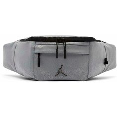 Сумка спортивная NIKE, 8х41 см, серый
