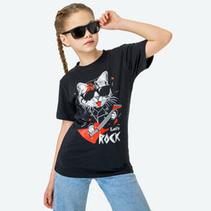 Футболка Happyfox Детская, размер 146, черный