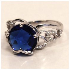 Кольцо The Jeweller, серебро, 925 проба, кварц, фианит, размер 18 мм.