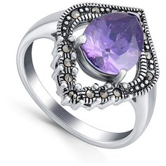 Кольцо Silver WINGS, серебро, 925 проба, фианит, марказит, размер 16.5 мм.