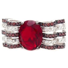 Кольцо The Jeweller, серебро, 925 проба, кристалл, фианит, размер 18 мм.