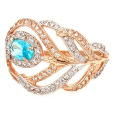 Кольцо The Jeweller, серебро, 925 проба, фианит, размер 19.5 мм.