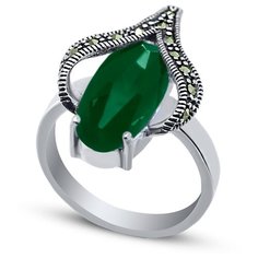 Кольцо Silver WINGS, серебро, 925 проба, марказит, фианит, размер 18 мм.