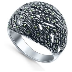 Кольцо Silver WINGS, серебро, 925 проба, марказит, размер 17 мм.