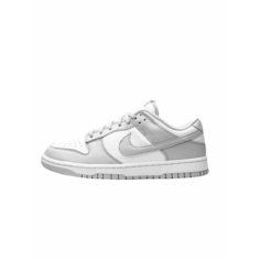 Кроссовки NIKE Dunk Low, размер 8.5, белый/серый