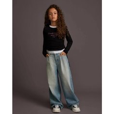 Джинсы Gloria Jeans GJ COOL, размер 9-10л/140 (34), синий