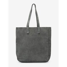 Сумка тоут LOKIS, фактура бархатистая, gray