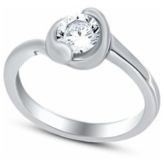 Кольцо Silver WINGS, серебро, 925 проба, фианит, размер 18.5 мм.,17.5 мм.,17 мм.