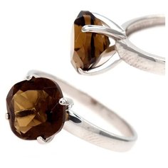 Кольцо The Jeweller, серебро, 925 проба, раухтопаз, размер 16 мм.,19 мм.