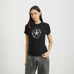 Футболка MOSCHINO JEANS, размер 2XS, черный