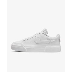 Кроссовки NIKE Court Legacy Lift x Nike United, размер 8.5 US, White/White/White