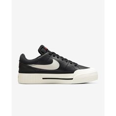 Кроссовки NIKE Court Legacy Lift x Nike United, размер 6.5 US, Black/White/Team Orange/Sail
