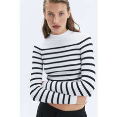 Водолазка Befree SMART, размер XS/170, , белый принт графика