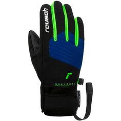 Перчатки Reusch, размер 6.5, зеленый, синий, черный