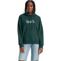 Худи Levis Women Graphic Standard Hoodie, размер XS, , зеленый Levis®