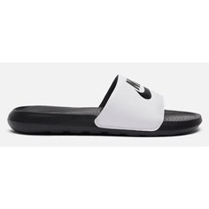 Шлепанцы NIKE Victori One, размер 10 US, черный/белый/черный