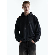 Худи Befree Grunge, размер M, , чёрный