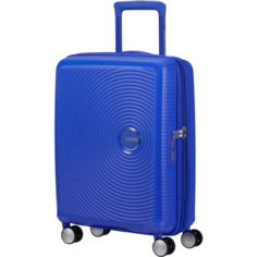 Чемодан American Tourister, 41 л, размер S, cobalt blue