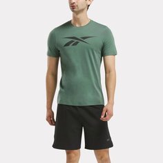 Футболка Reebok GS VECTOR TEE, размер L, зеленый